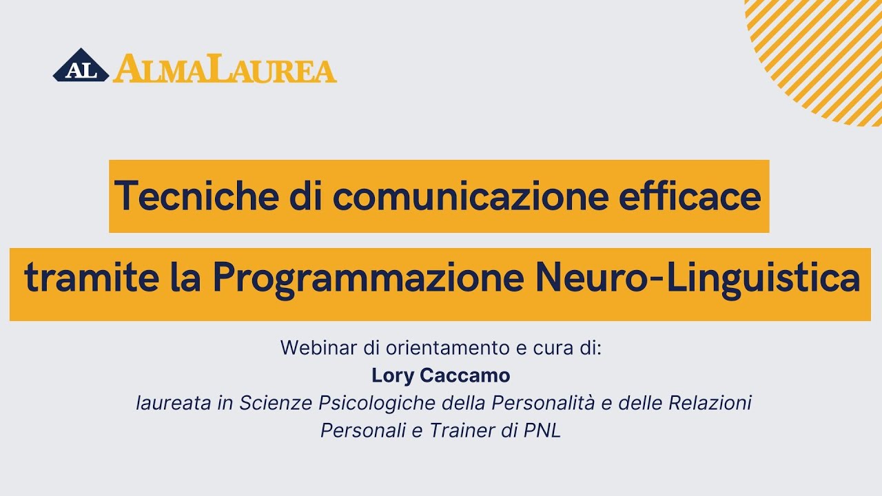 Tecniche di comunicazione efficace tramite la Programmazione Neuro-Linguistica (PNL)