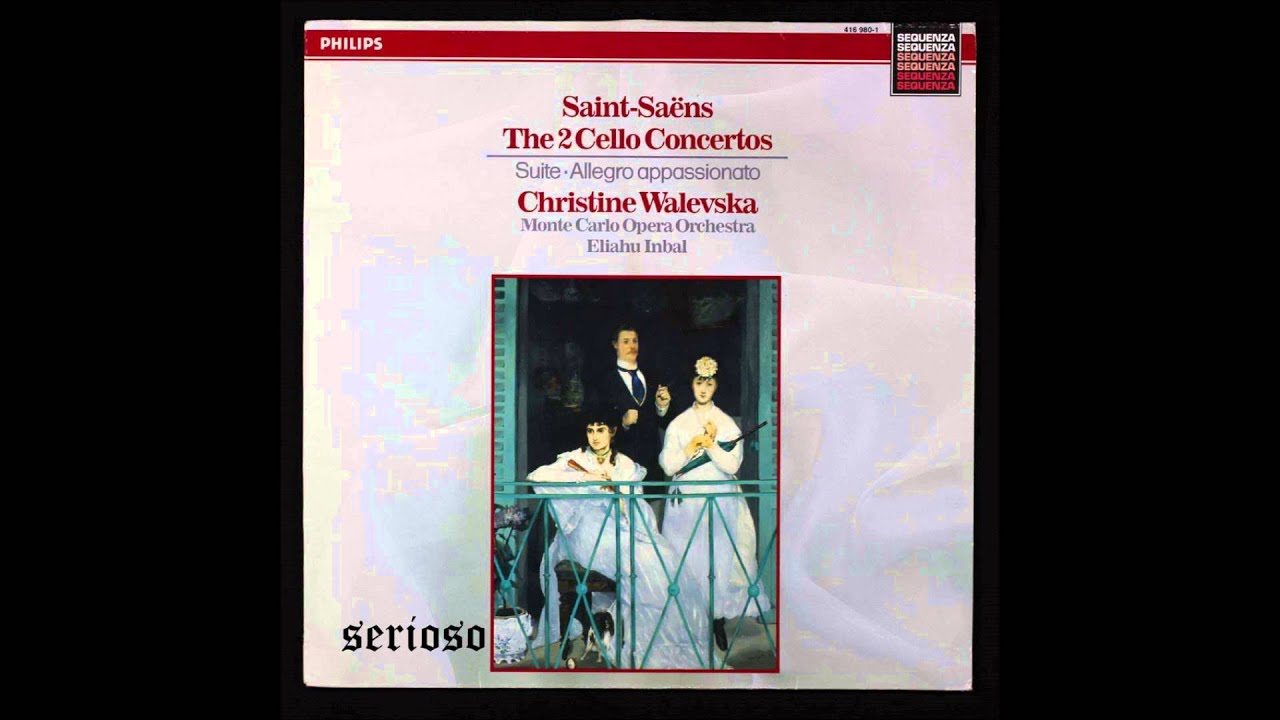 Saint saens, Suite For Cello Op 16 Walevska, cello - YouTube
