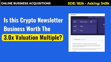 Crypto Newsletter Business with 94% Margins - Asking $549