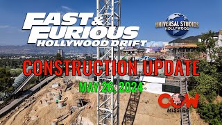 Fast and Furious Hollywood Drift Construction UPDATE MAY 26 2024 Universal Studios Hollywood