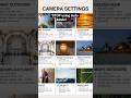 DSLR cameraSettings forEverySituation⚡#Shorts#Photography101#DSLR#PhotoGraphyCheatSheet #ViralShorts