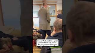 Awesome moment between Prince William and some elders, as they all joked and laughed, a great man.