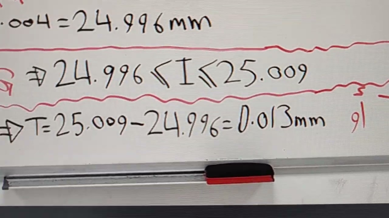 المحاضرة الخامسة - قياسات - التفاوتات Lecture Five - Measurements -  Tolerances