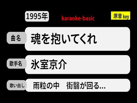 カラオケ，　魂を抱いてくれ， 氷室京介