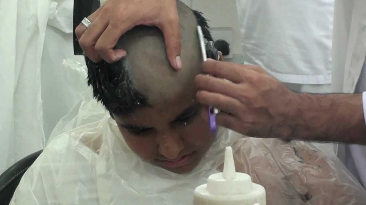 head shave after umrah YouTube