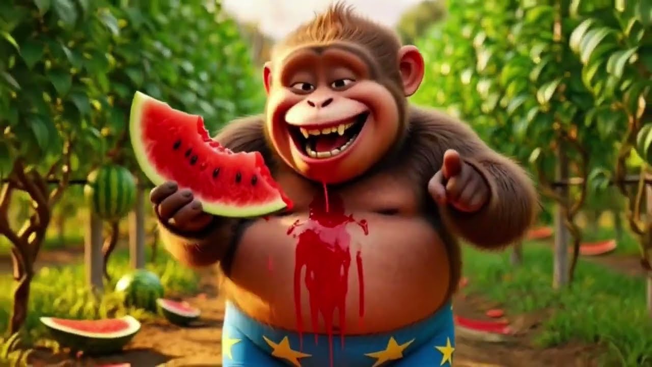 Смотреть до конца: Безумие бананового сада: Зебра, слон и кошка, хаос панды 