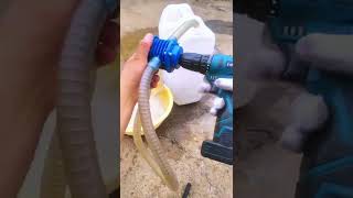 Small electric drill pump- Good tools and machinery make work easy