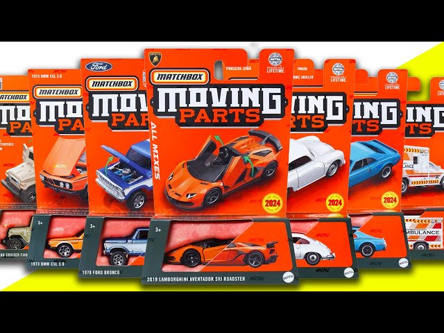 Preview - Matchbox 2024 Moving Parts Mix1, Mix 2, Mix 3, Basics