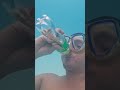 Fanta Apple Drink & Burp Underwater