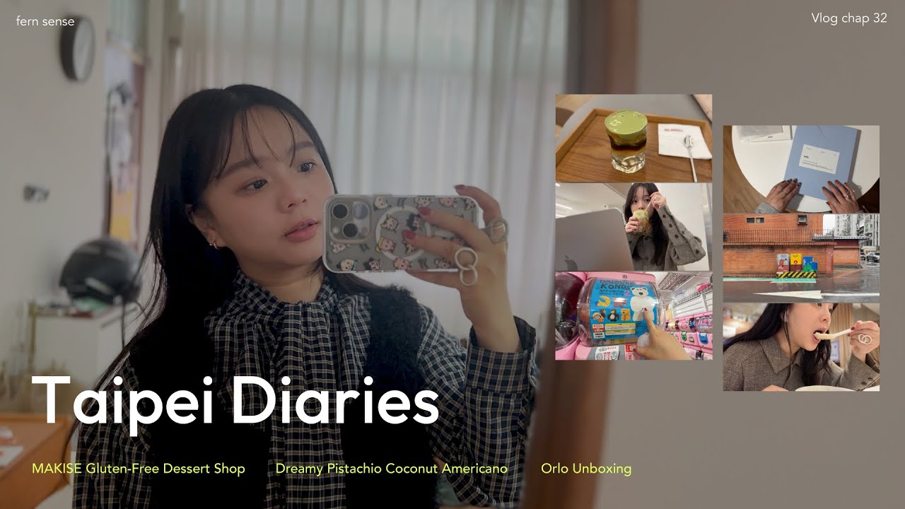 Taipei Diaries 📔｜夢幻逸品開心果奶蓋椰子美式 好愛・小小可愛社區型無麩質甜點店・週末國館島國禮作散步・和我一起開箱 orlo 手帳本