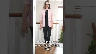 What to Wear with a PINK Blazer #shorts #whattowear