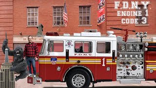 FDNY Engine 1 Saving Midtown & Empire State Building from King Kong Code 3 Collectibles '01 Seagrave