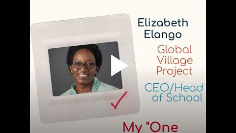 Elizabeth Elango One Thing