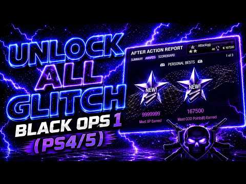 Black Ops 1 unlock and rank progress on the 2026 port