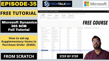 EPISODE 35 | How to set-up supplementary items in D365 finance and operations