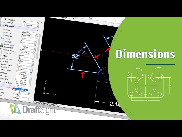 Change LineWeight of Specific Dimension(s) Extension Line from Properties Palette