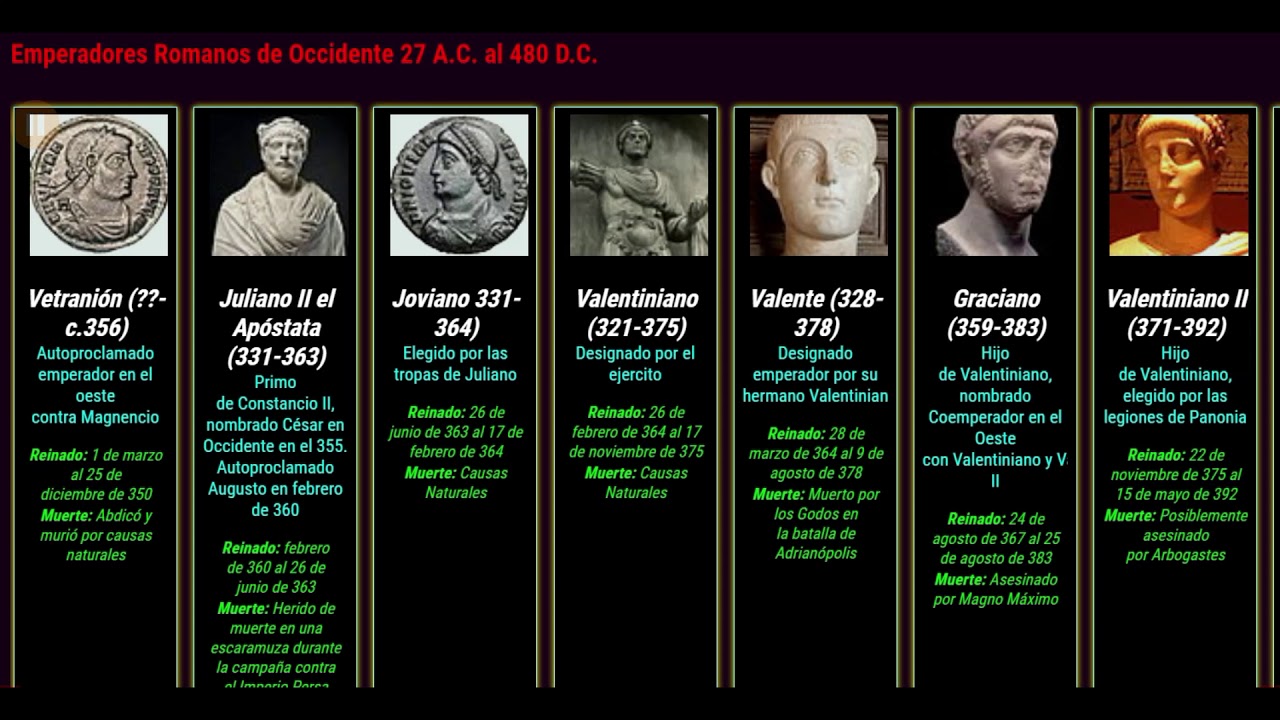 emperadores romanos
