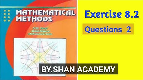 bsc ADS book mathematical method exercise 8.2 question 2 #mathematicalmethods