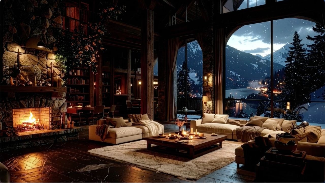 ☕Warm Relaxing Jazz Music with Cozy Coffee Shop for Working, Studying, Sleeping #278M