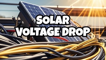 Voltage Drop Calculation: Cable Size for Solar Panels and Limit Power Loss