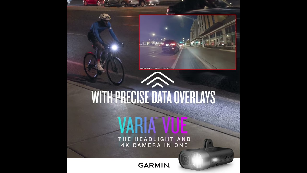 Garmin Varia Vue | Smart Bike Light with 4K Camera | Freewheel