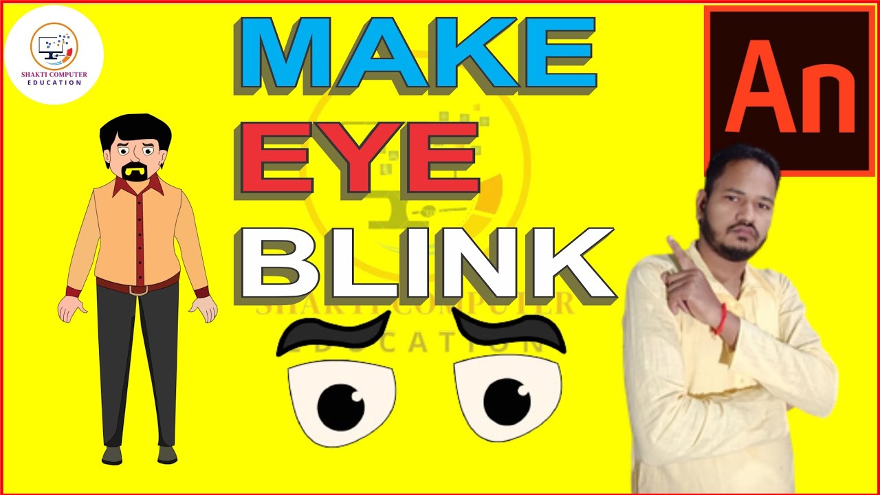 Adobe Animate CC 2021: Eye Blink | Flash tutorial | 2d animation ...