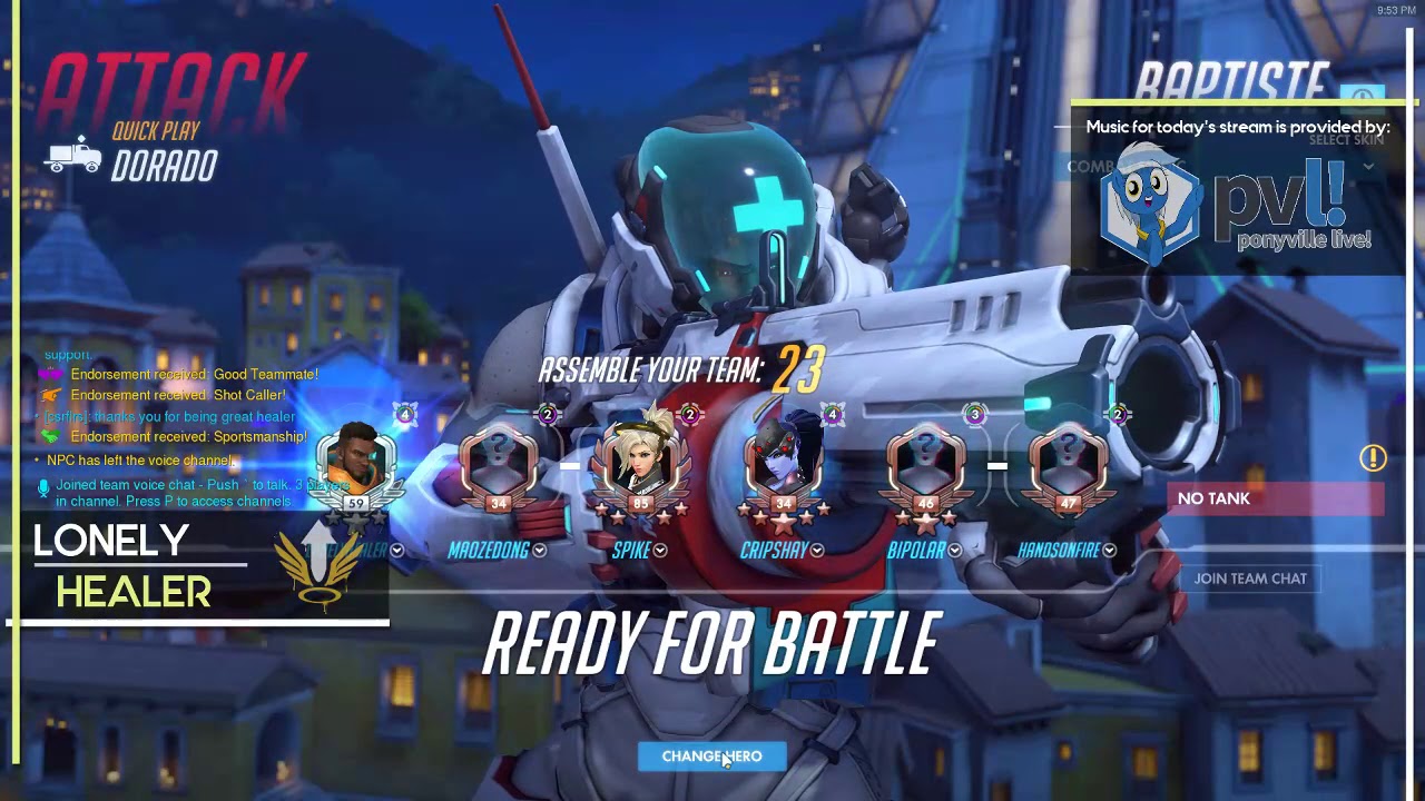 Lonely Stream 7/21/2019 - Role queue will soon be here. Doesn't mean