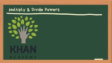 Khan Academy - Multiply & Divide Powers - Support