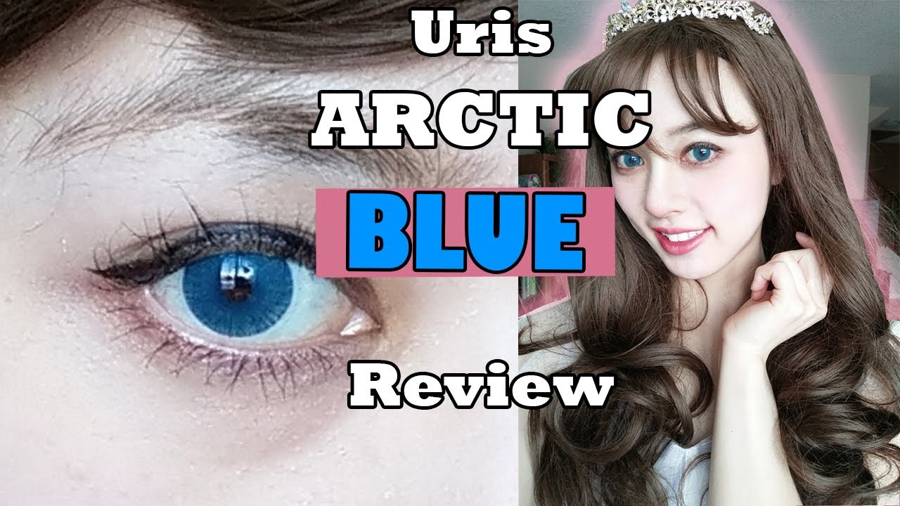 URIS ARCTIC BLUE Contact Lenses Review💓 PINKY PARADISE💓- Bluest Contacts EVER!