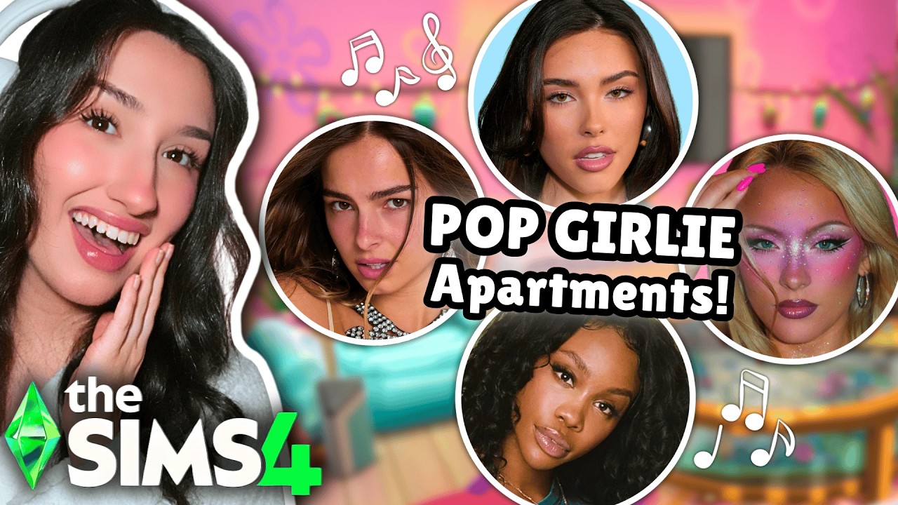 I decorated Apartments for the POP GIRLIES in The Sims 4