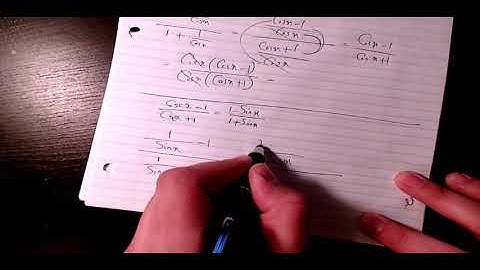 cscx 1,cscx+1=1 sinx,1+sinx Verifying Trigonometric Identities, How to Verify Trig Identities