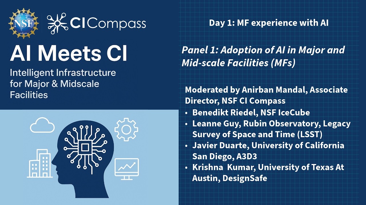 AI Meets CI 2026: Day 1: Panel 1 - Adoption of AI in Major and Mid-scale Facilities (MFs)