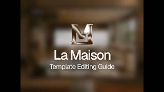 La Maison Framer Template Edit Guide
