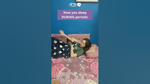 Sleeping Positions During Periods | Normal Days vs Period Days #shorts  #menstruation
