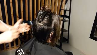 Haircut With Beautiful Model Sis Molina