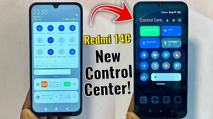 Change Control Center on Redmi 14C | Enable New HyperOS Control Center!