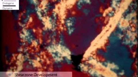 Shearzone development  in camphor (Urai and Humphreys, 2000)