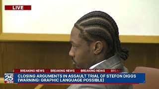 WATCH LIVE: Closing arguments in assault trial of Stefon Diggs.