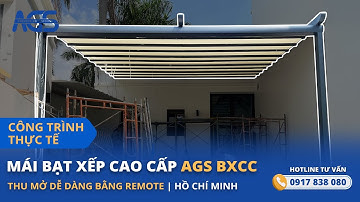 Lắp đặt mái bạt xếp tự động cao cấp AGS BXCC tại biệt thự  Thảo Điền - Quận 2 |Hotline: 0917 838 080