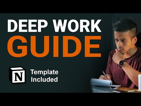 Maximizing Productivity Through Deep Work (How To Get More Done in Less Time)