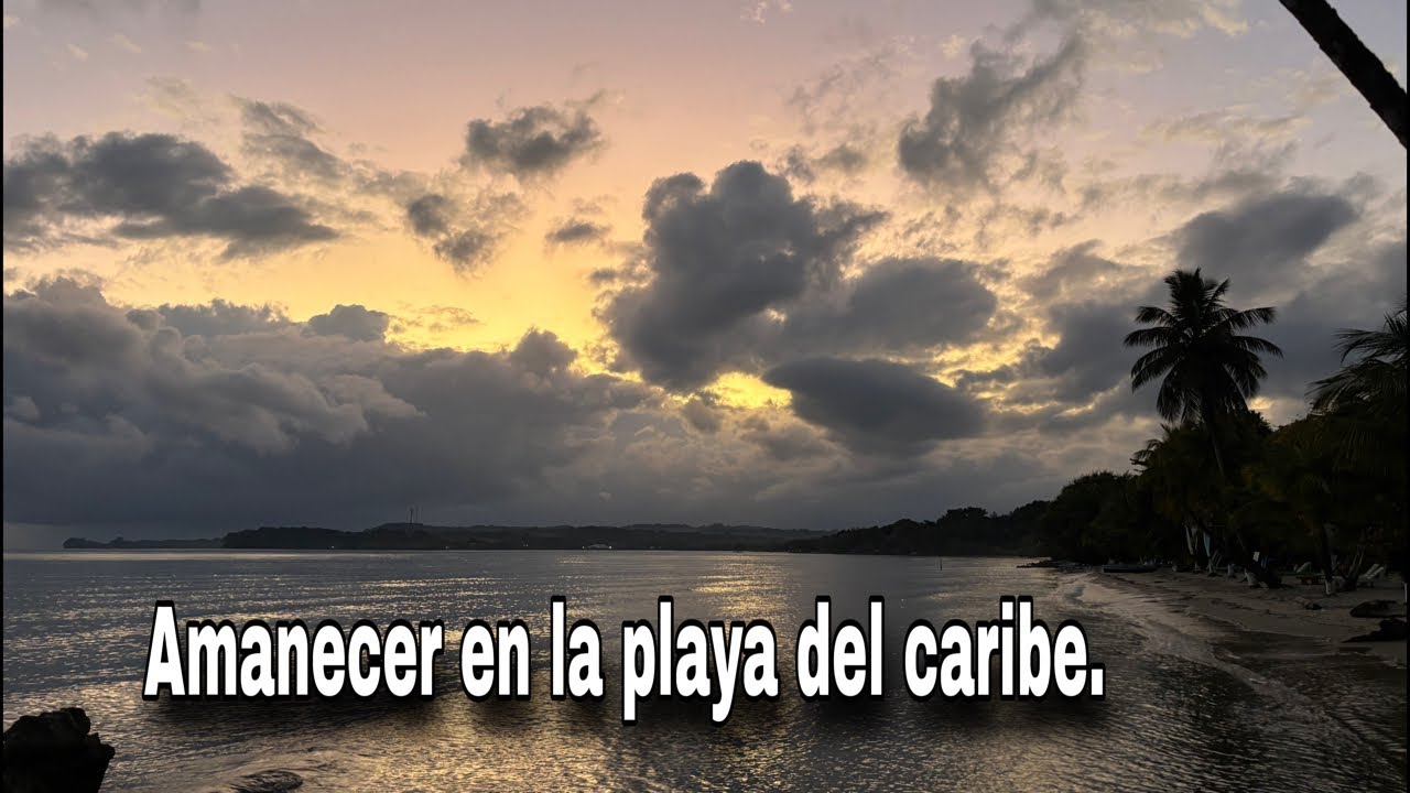Amanecer en el Caribe | Olas, Paisaje, Naturaleza, sonido Del Mar