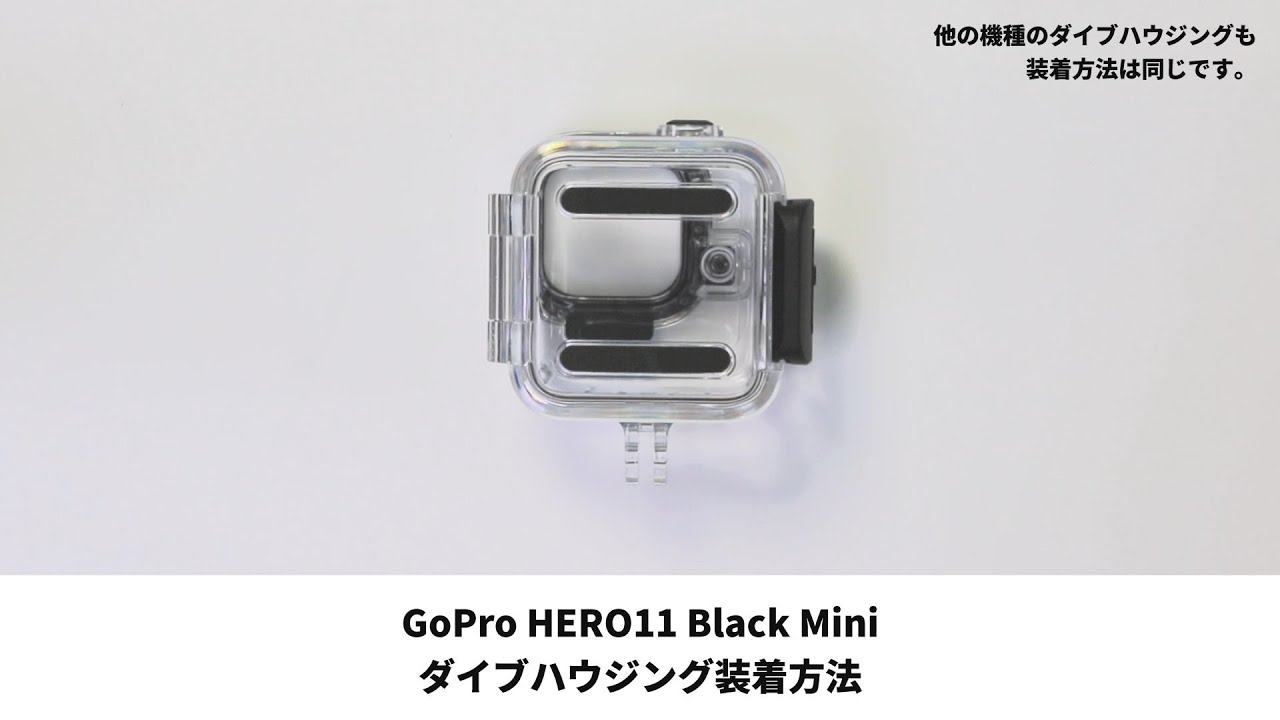GoPro Hero 11 Black、純正ダイブハウジング、純正ハンドラー HERO11 