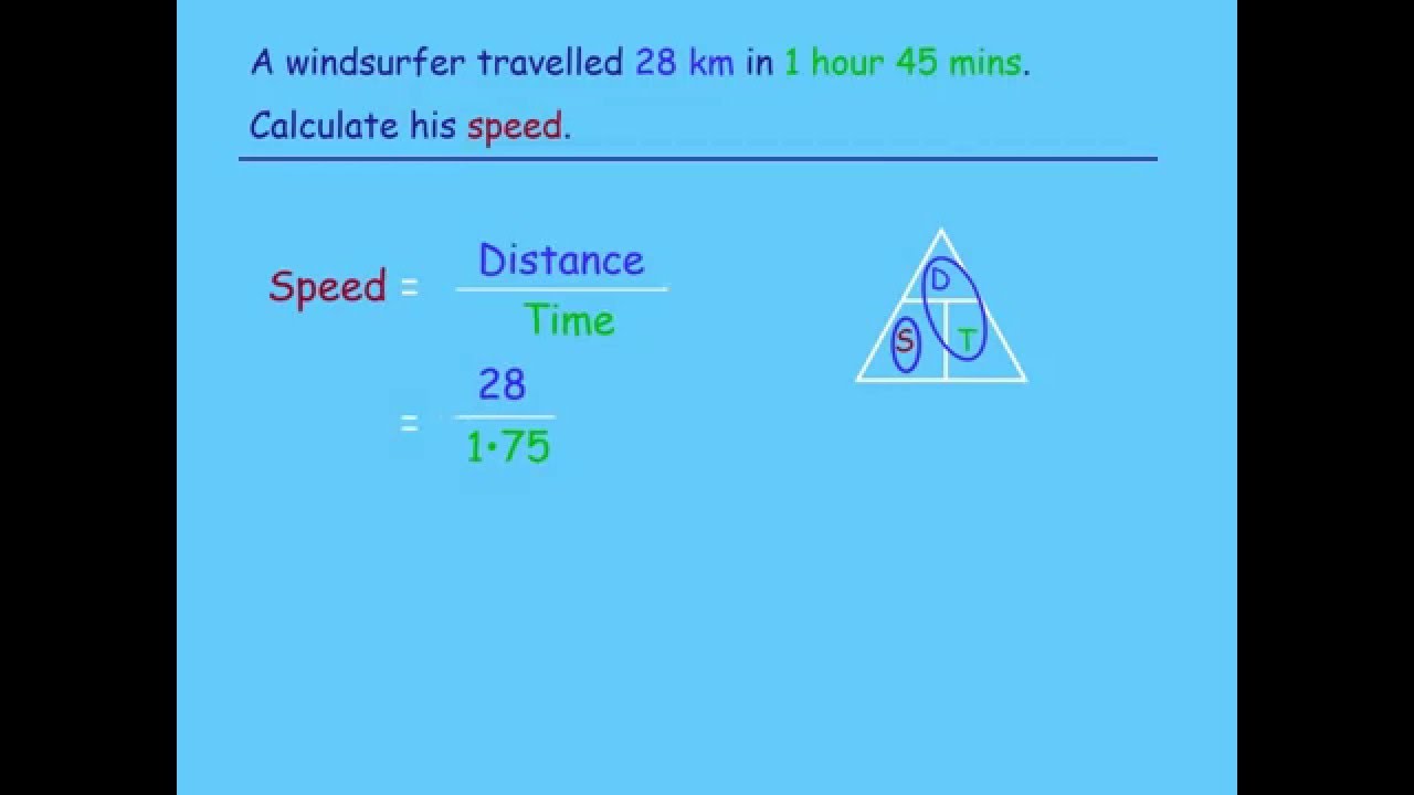 distance and time calc