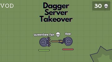 (VOD/Unedited Footage) 30 Kills with Daggers: A Moomoo.io Massacre