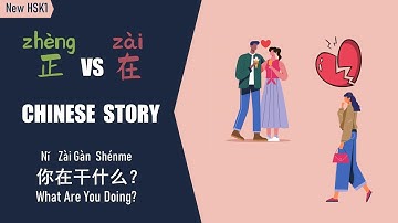 [ENG SUB]Slow Chinese Story：在(zài)正(zhèng)正在(zhèngzài) Chinese Reading & Listening 你在干什么 #newhsk1