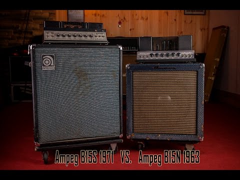 Ampeg B15s 1971 Vs Ampeg B15n 1963 Youtube