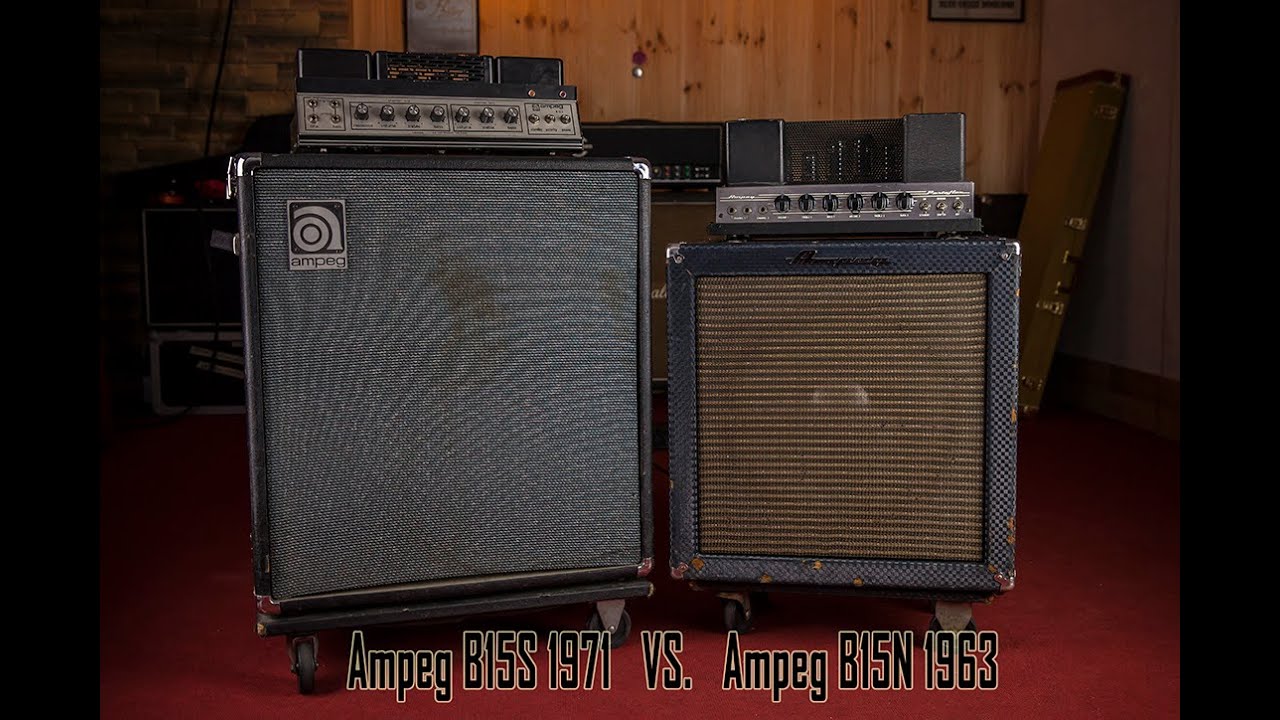 Ampeg B15s 1971 Vs Ampeg B15n 1963 Youtube