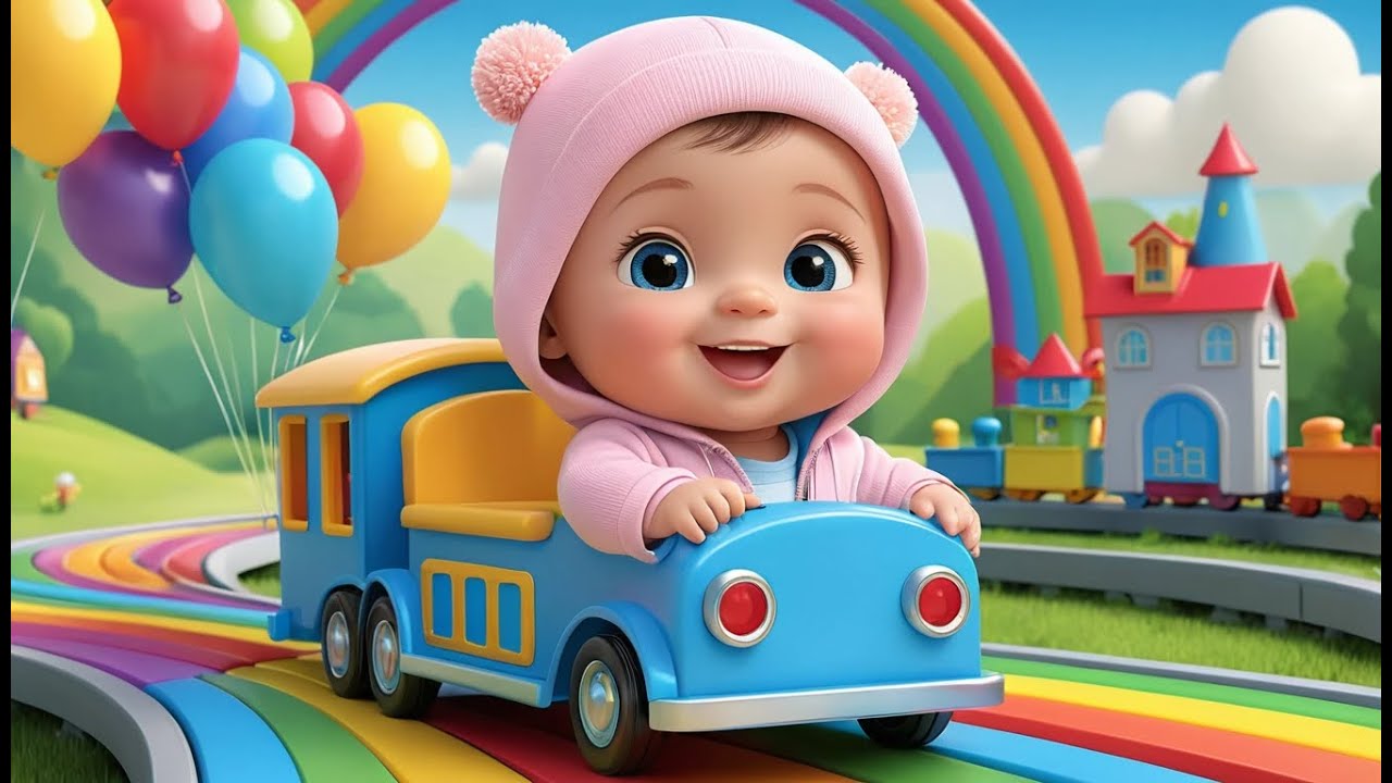 Toy Train Color Ride | Fun Learning & Action Song for Toddlers