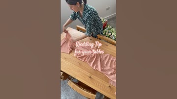 Wedding tip for your table runners #weddingtips #weddingtable #weddingdecor #weddingstyling