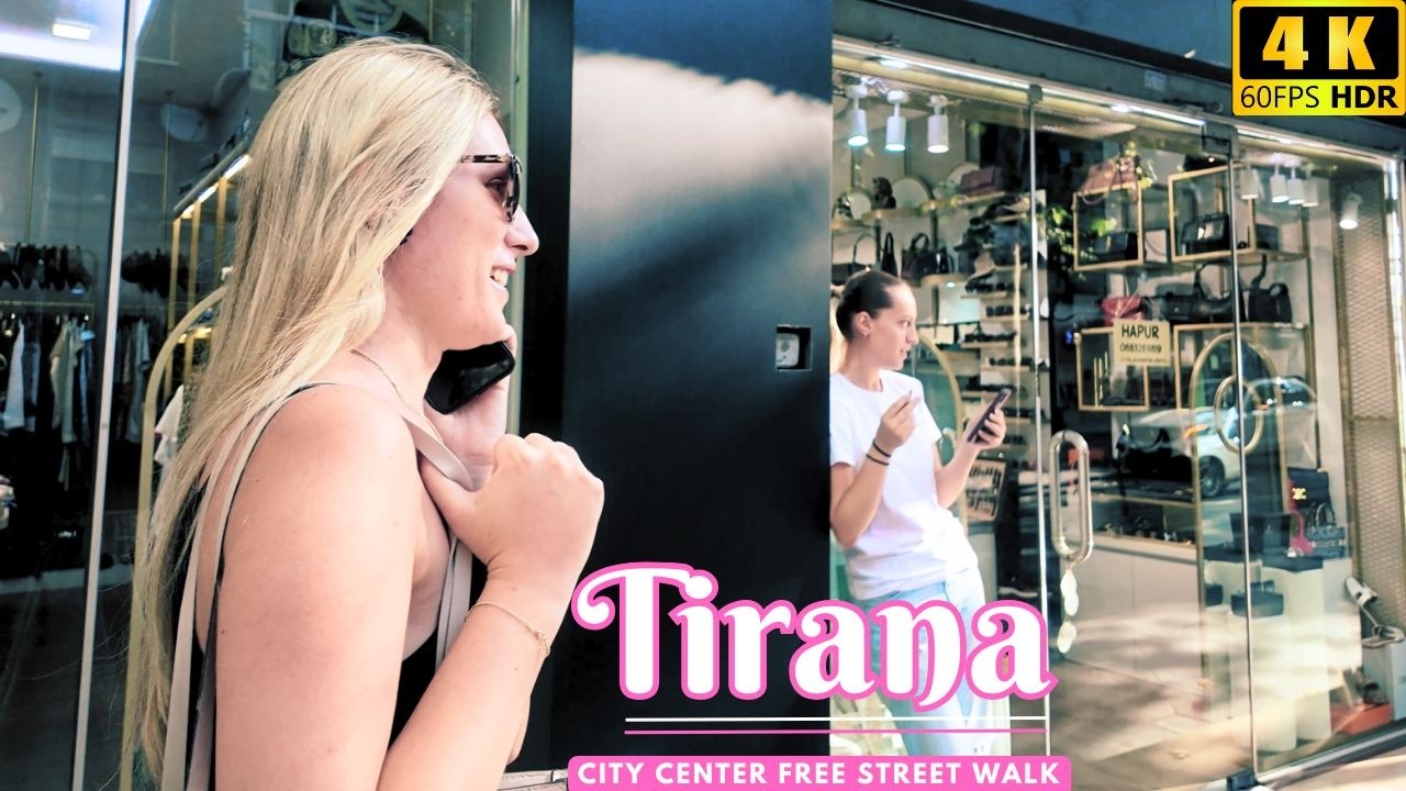 Tirana New Blvd Day Street Walking  - Tirana 2025 🇦🇱 Albania Walk in 4K HDR  | 4K Albania 60fps